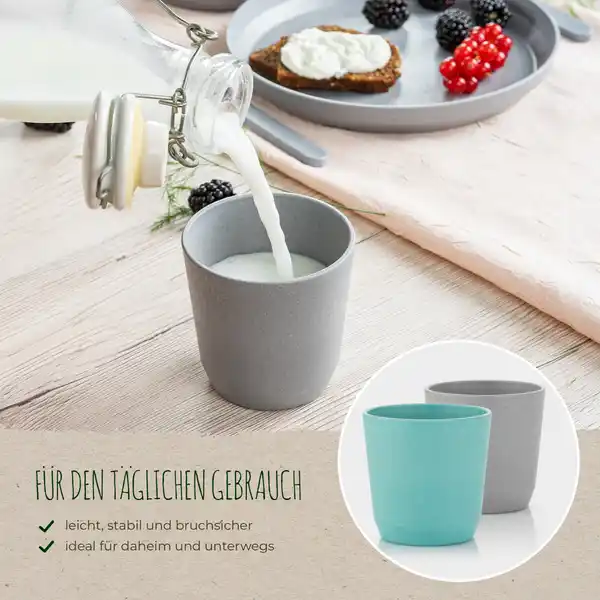 Growing Becher 2er Set blau / grau