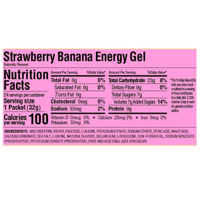 GU Energy Unisex Energi-gels Gel (Strawberry/Banana)