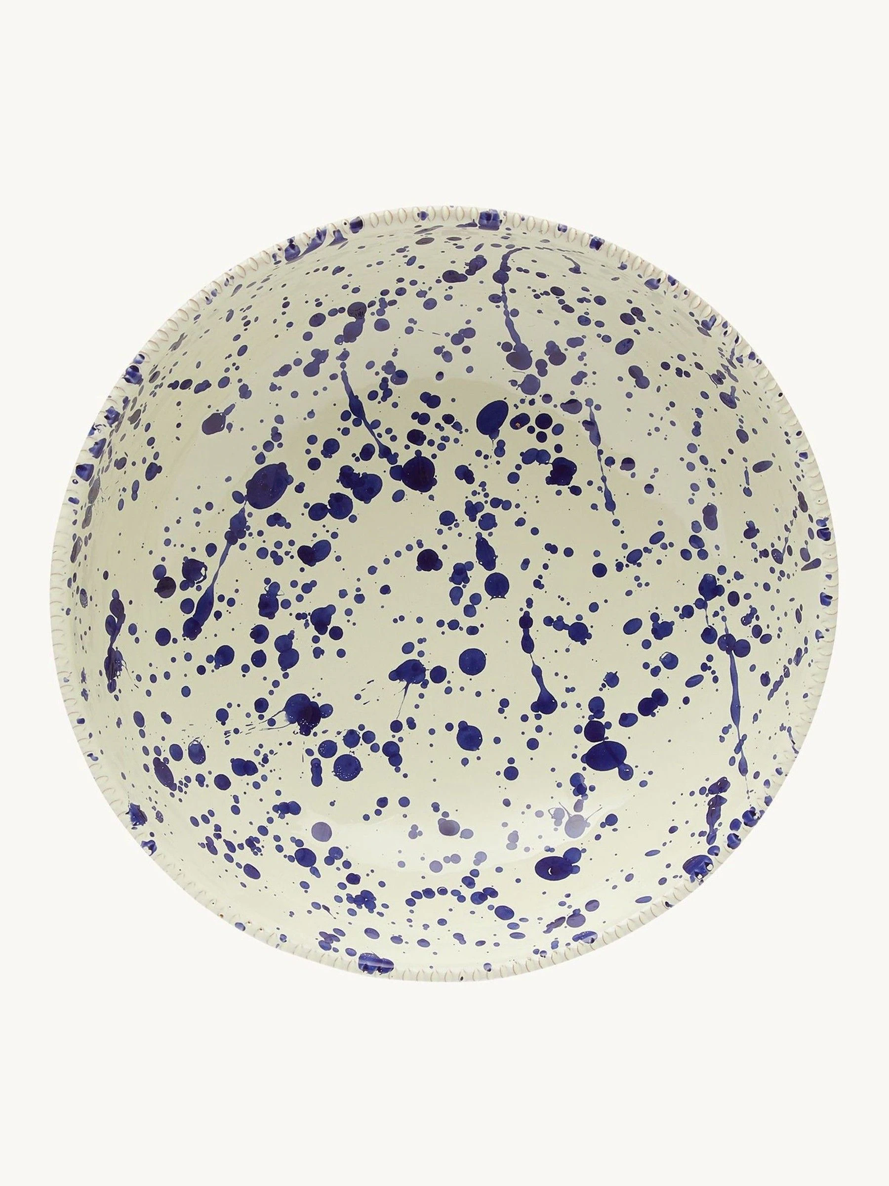 Hot Pottery Set of 4 Splatter Pasta Bowls