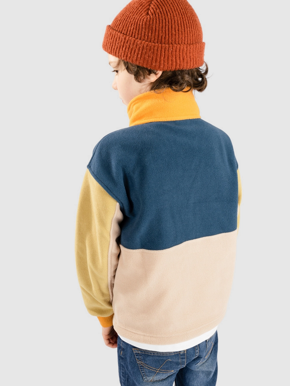 Patagonia Microdini 1/2 Kids Zip Hoodie pampas tan
