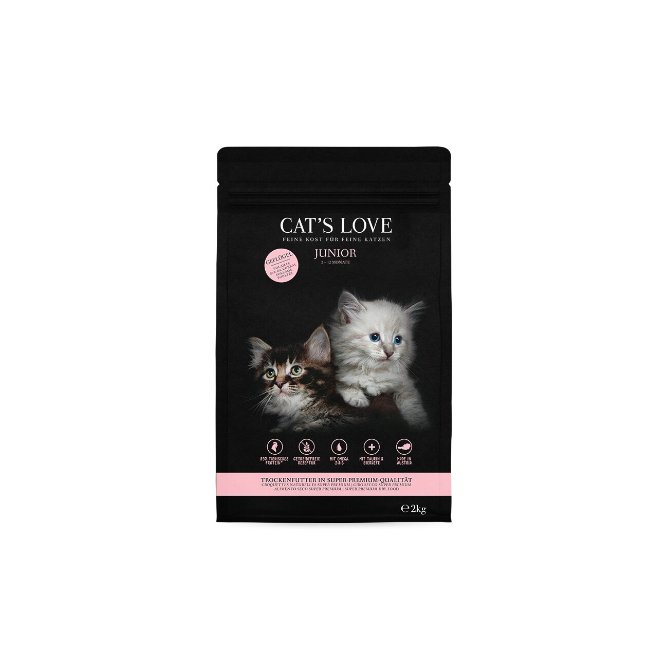 CAT'S LOVE trocken Junior Geflügel 2kg
