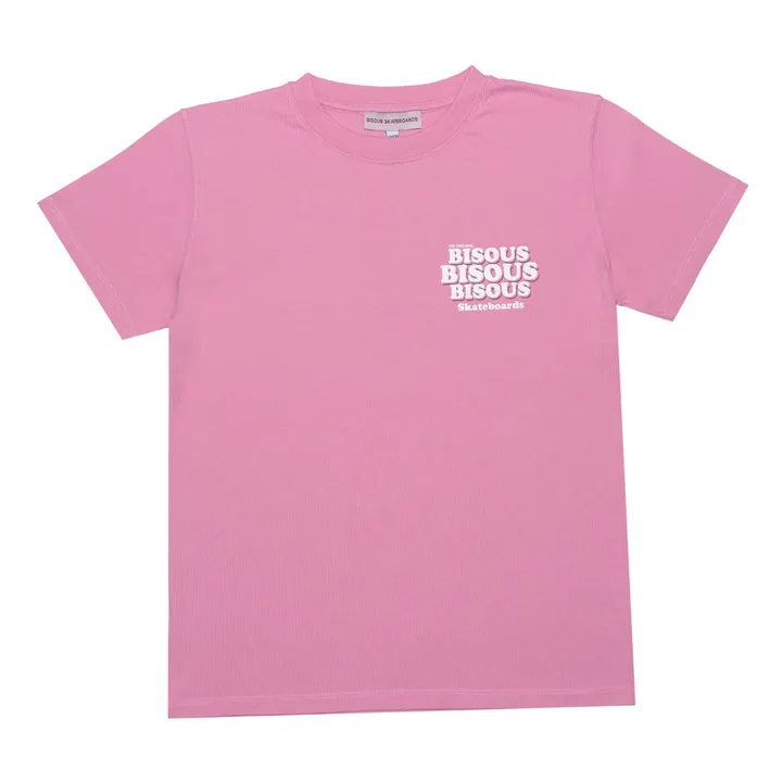 Bisous Skateboards T-shirt Grease | Rose