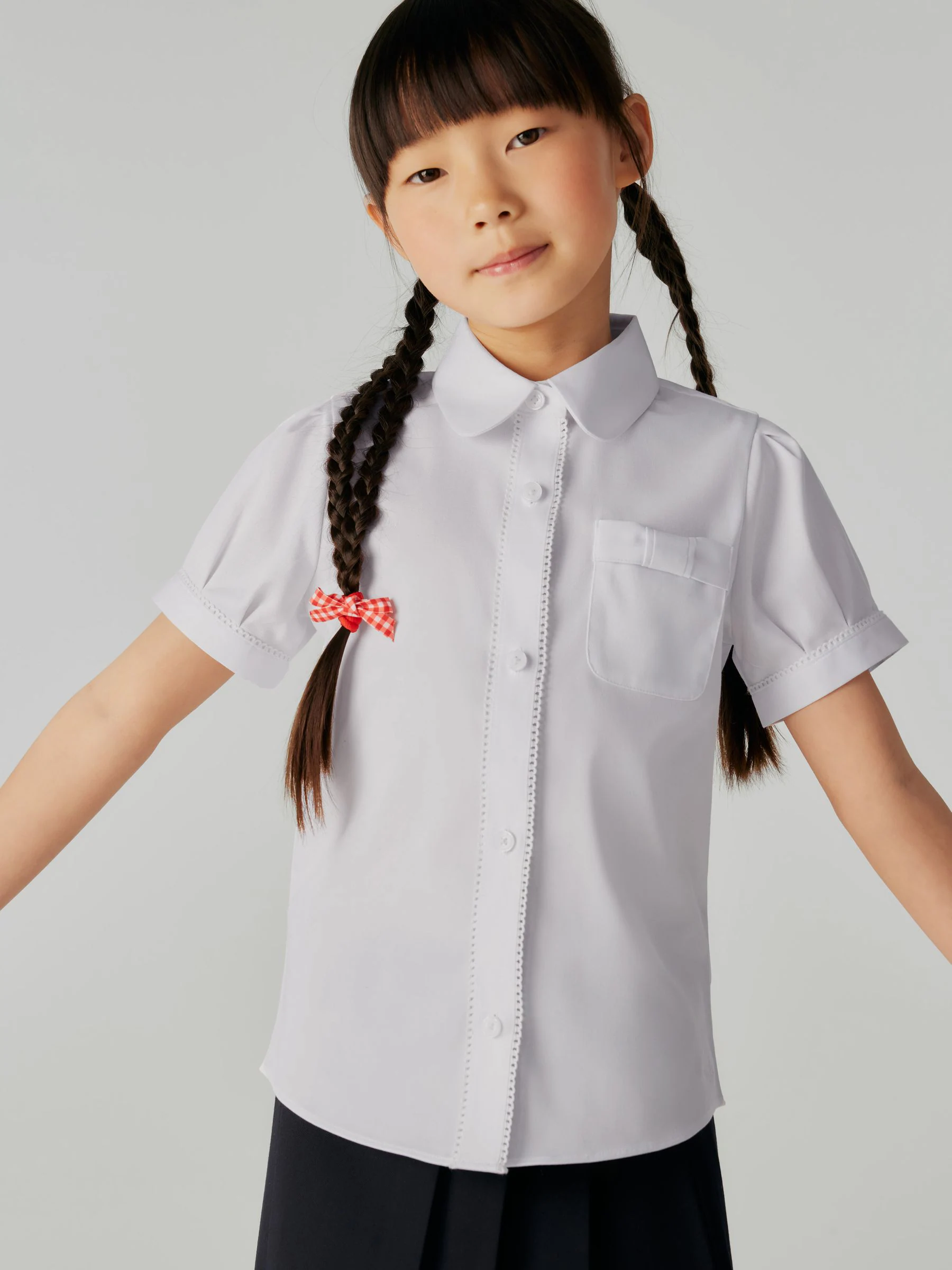 Wit - Clarks Bow Short Sleeve Shirt