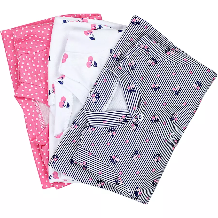 TupTam Baby Mädchen Schlafstrampler mit Fuß 3er Pack lila