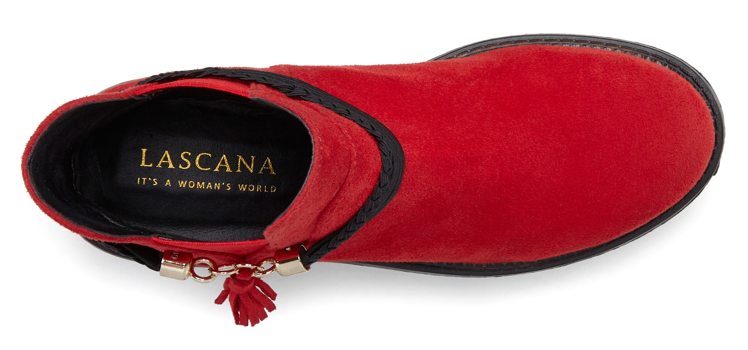 LASCANA Chelseaboots in rot