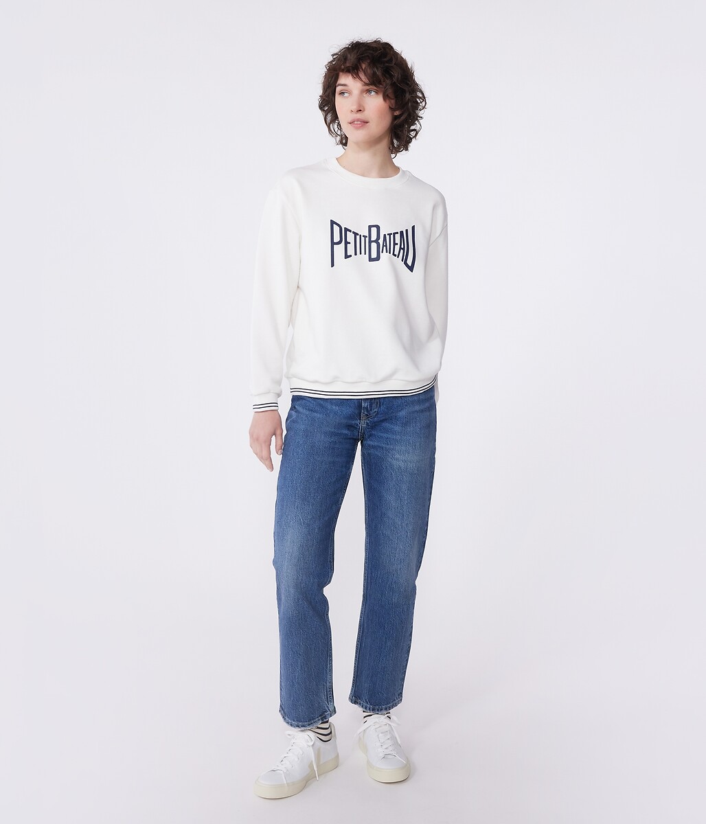 PETIT BATEAU<br>Moletom de algodão estampado