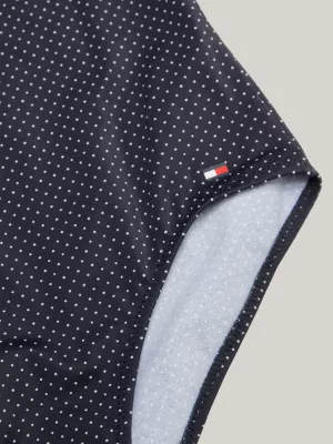 Maiô de uma peça com estampa de listras globais e decote halter