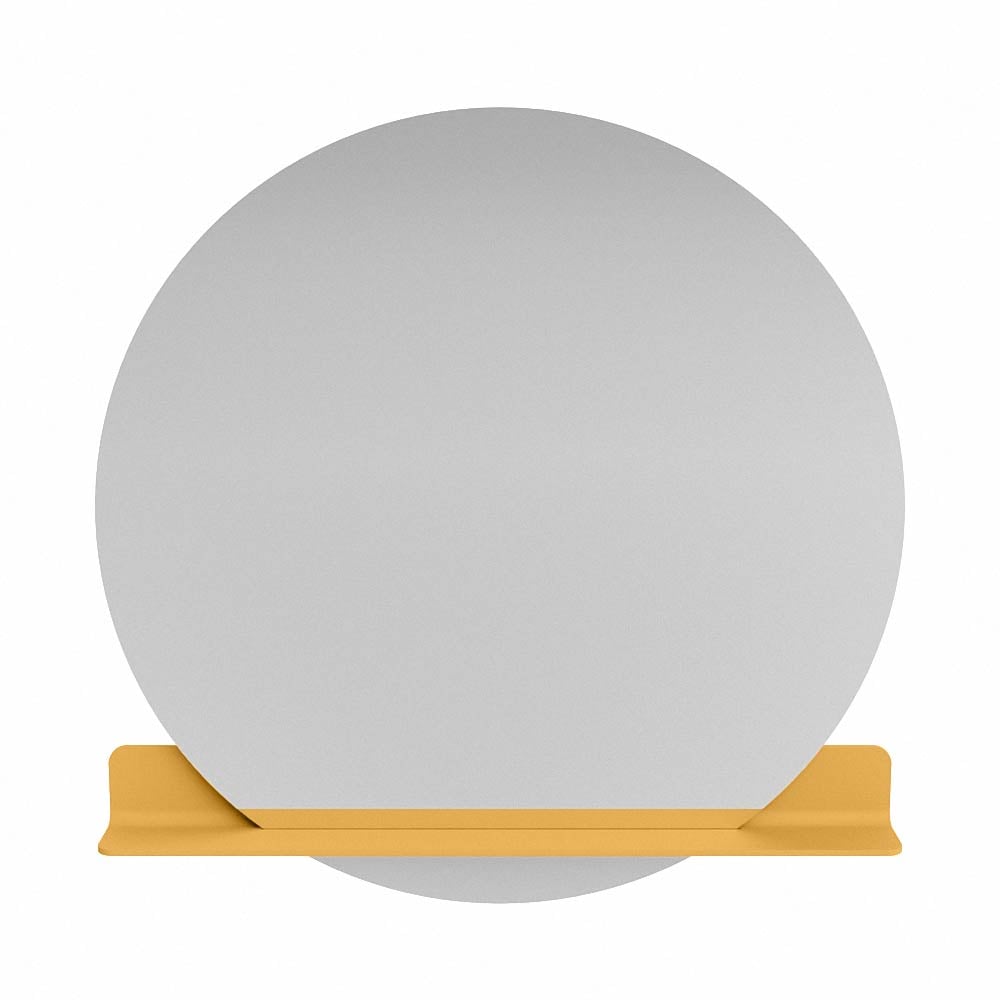 Mondiaz Spot spiegel rond Ø110cm met planchet ocher