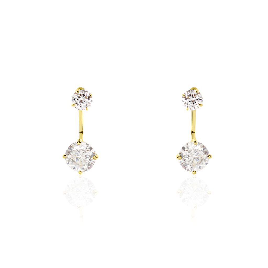 Bijoux D'oreilles Or Jaune Nerius Oxyde