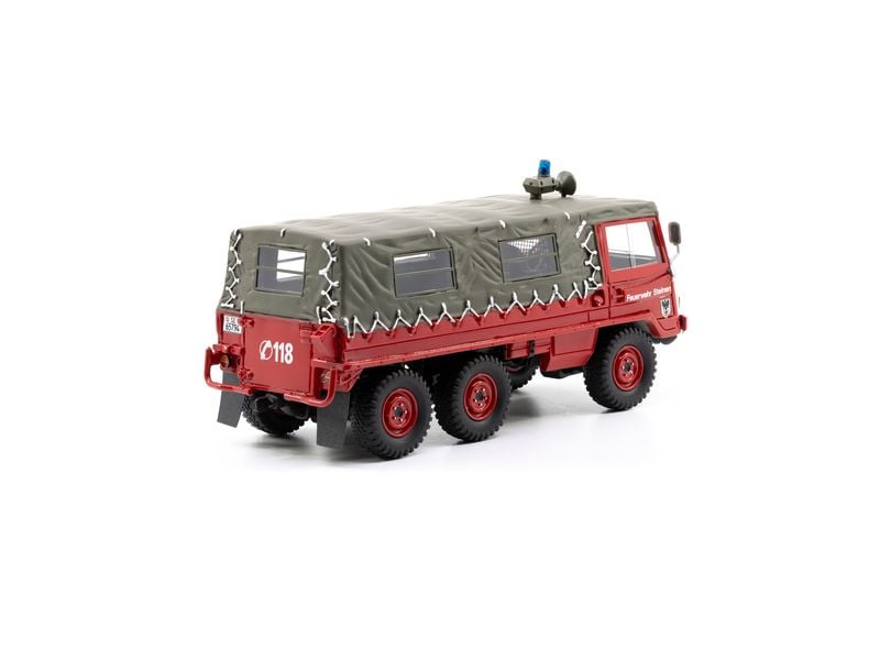 ACE Militärfahrzeug Steyr-Puch Pinzgauer FW Steinen 1:43 Detailreiches 6 x 6 Offroad-Modell aus Resin