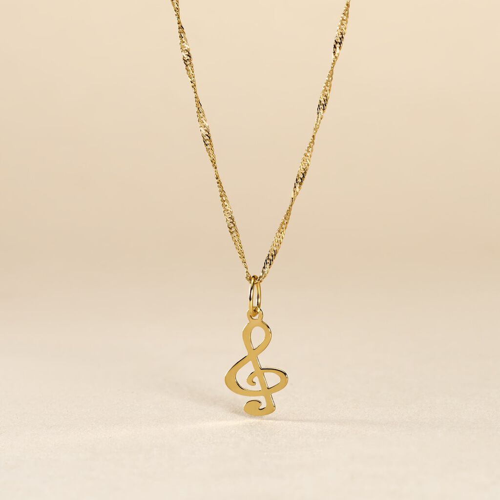 Pendentif Fausta Musique Or Jaune