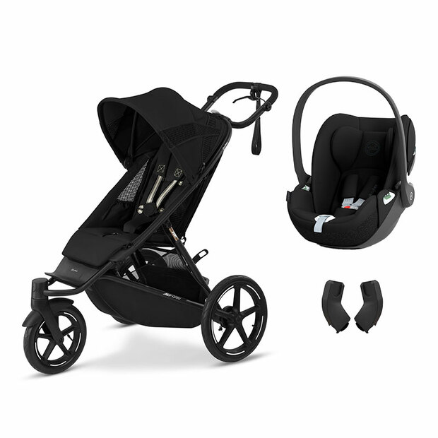 Poussette duo Avi Spin - Moon black + Cloud T - Sepia black - CYBEX