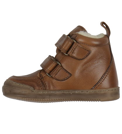 Pom Pom Winterstiefel - Sneakers Wool Booty - Dark Camel Mit Fut