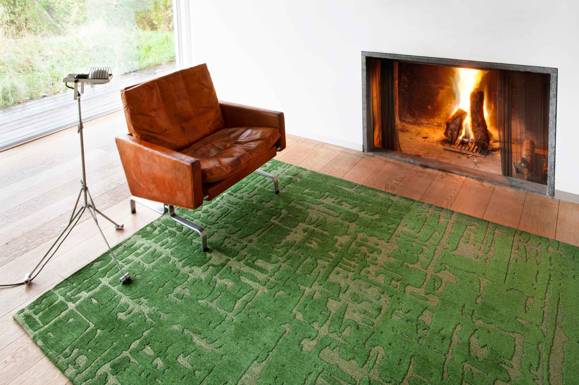 Ecorugs vloerkleed Baobab groen 140x200 cm