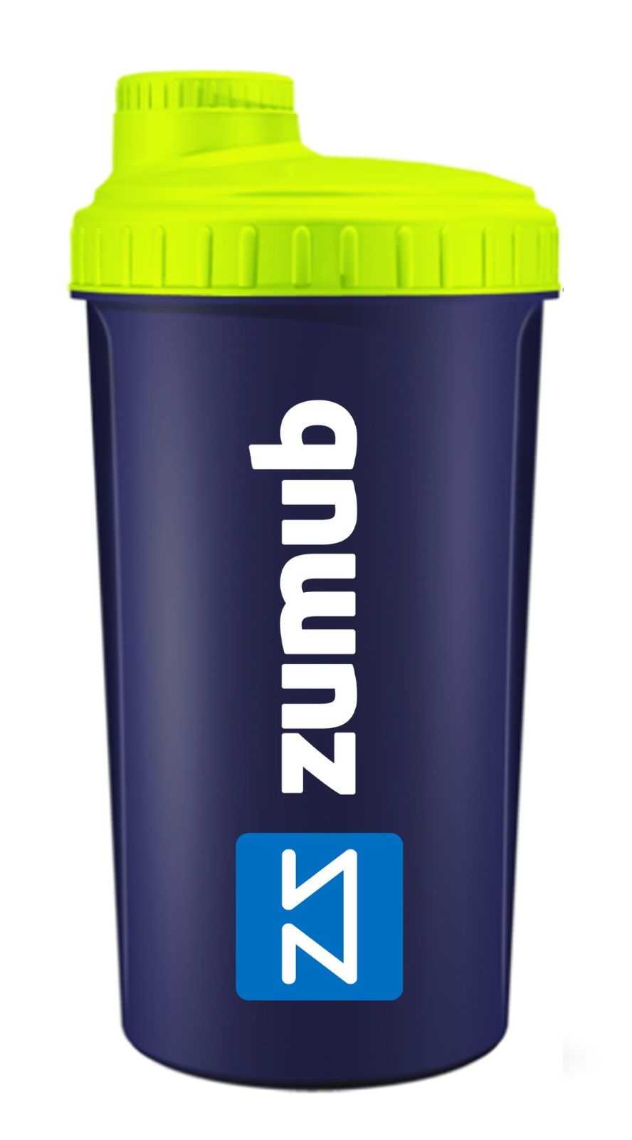 Zumub Shaker Power to Win 700 ml Azul Marinho e Amarelo