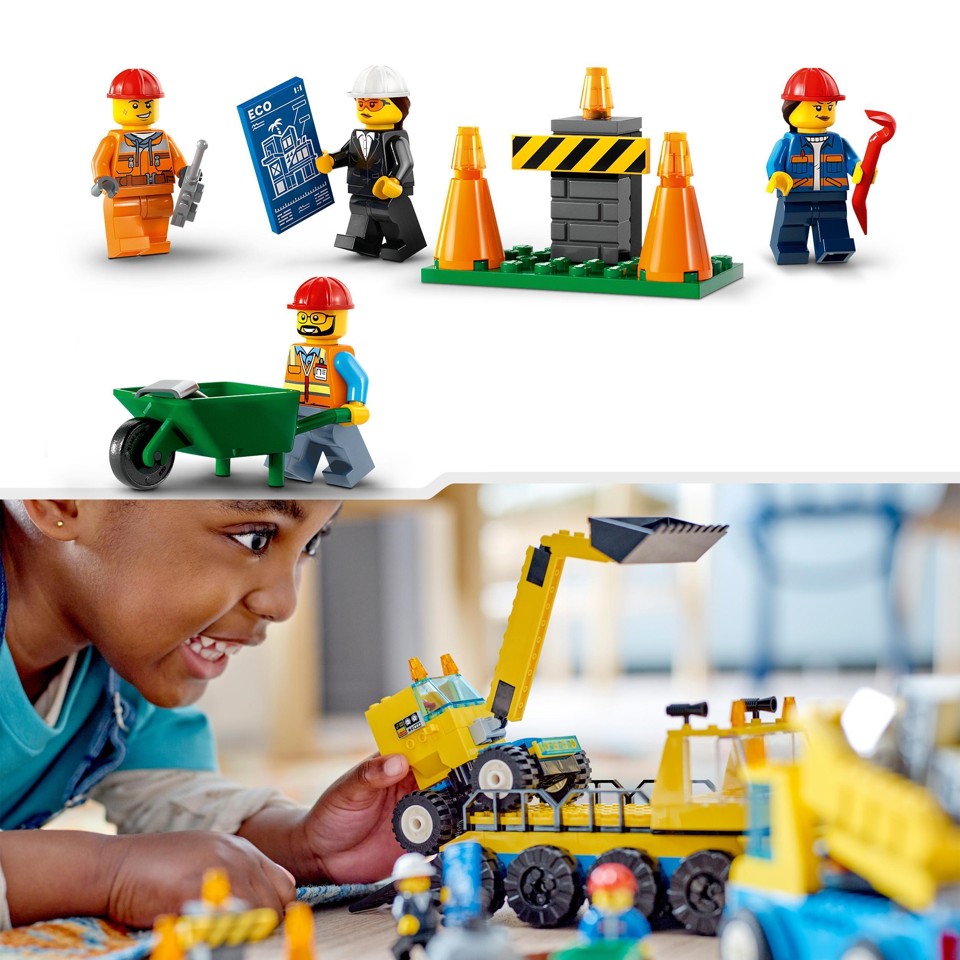 LEGO City - Entreprenørmaskiner og nedrivningskran (60391)