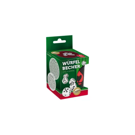 ASS Altenburger Premium Würfelbecher + 6 Würfel, Aufh.-FS