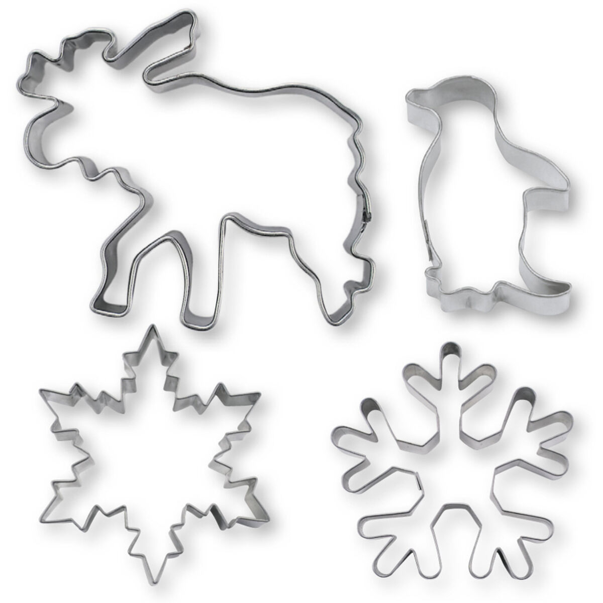 Utstikkere Bakeformer Vinter 4-deler