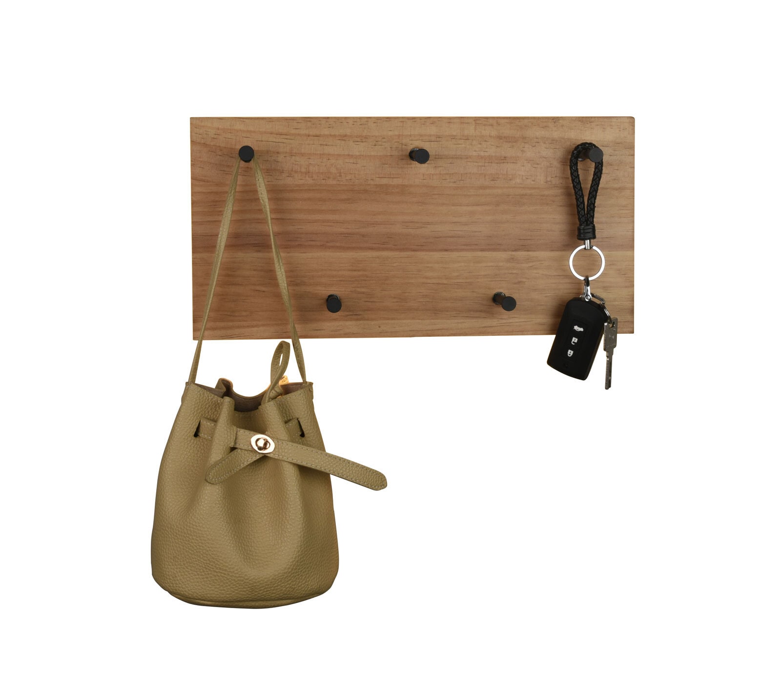 Wandgarderobe SAMANTHA 40x20 cm braun