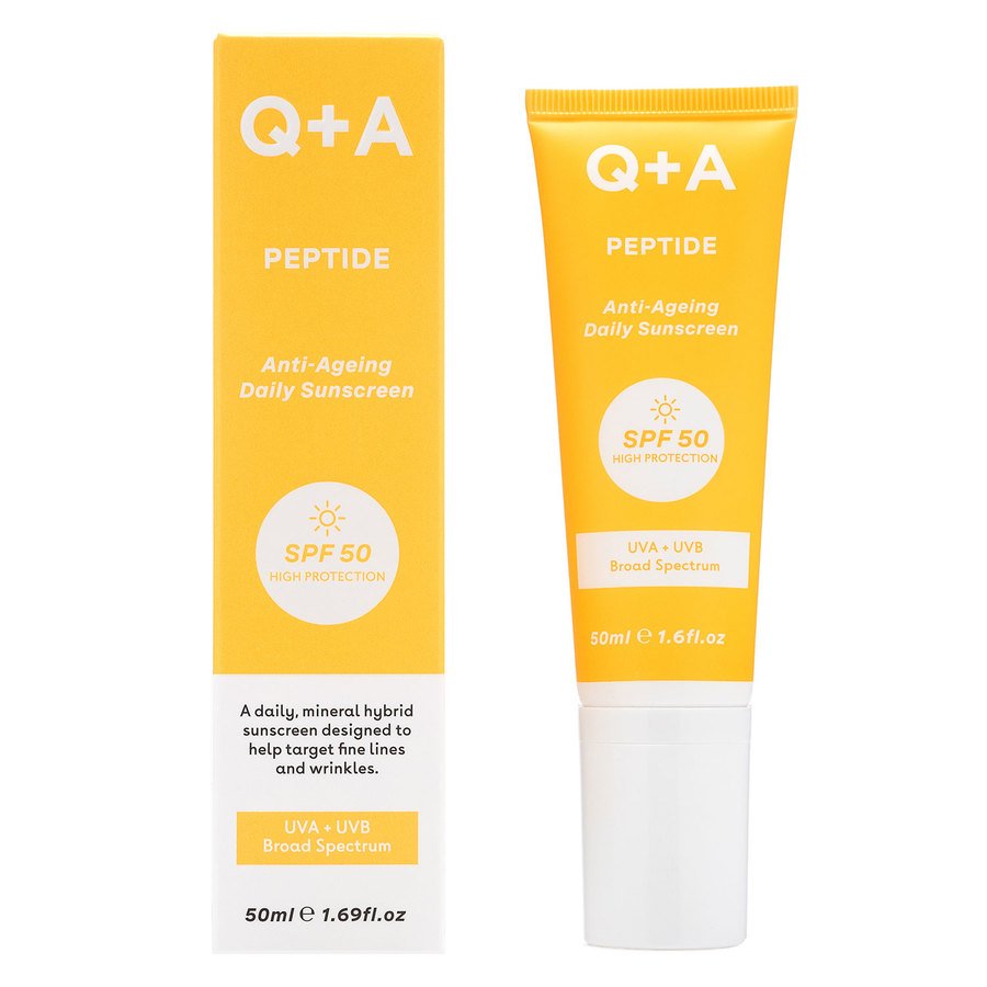Q+A Peptide Renewing Face Sunscreen SPF50 50ml