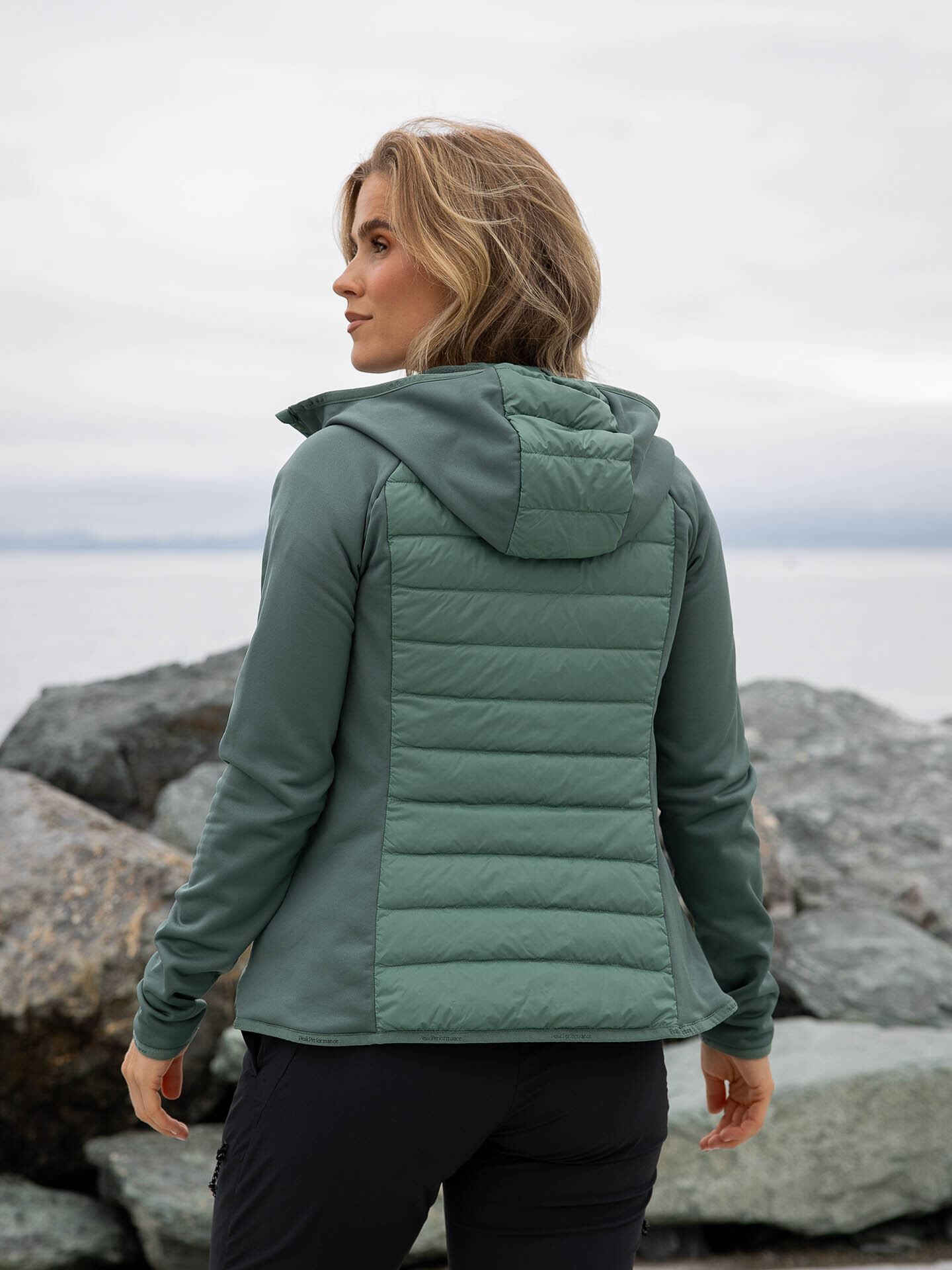Down Hybrid Hood Jacket