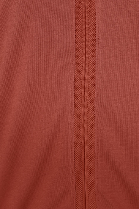 Longshirt, Ziernaht, V-Ausschnitt, 3/4-Ärmel