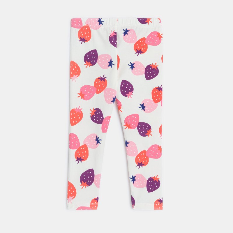 Legging bébé fille écru à motifs fraises beige Catimini Beige