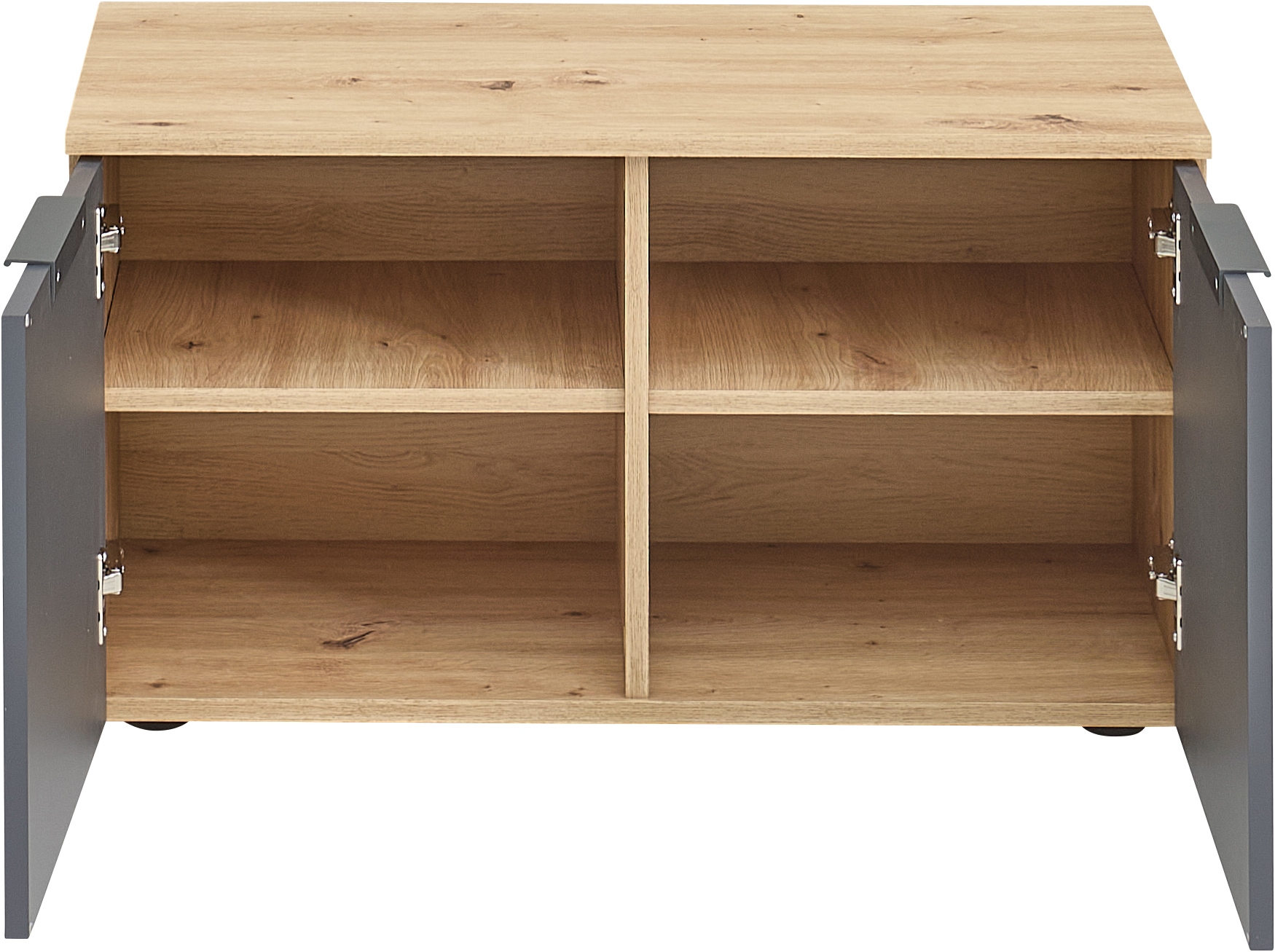 HBZ Schuhbank »Lagos, Garderobenbank BxHxT 80x44x38 cm« 1 Stk. tlg. Mit 2 Türen und 2 Einlegeböden