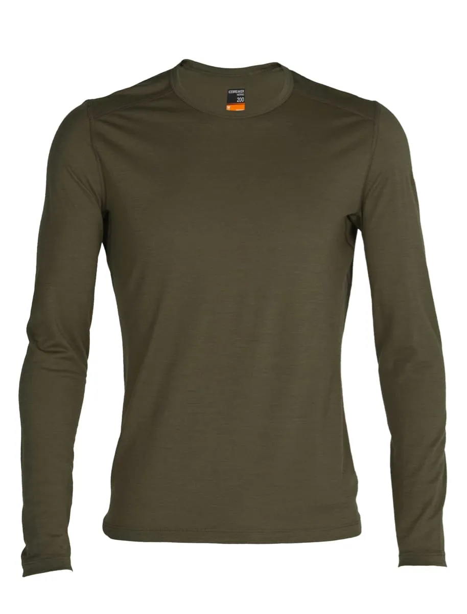 Icebreaker Men's 200 Oasis Long Sleeve Crewe Loden