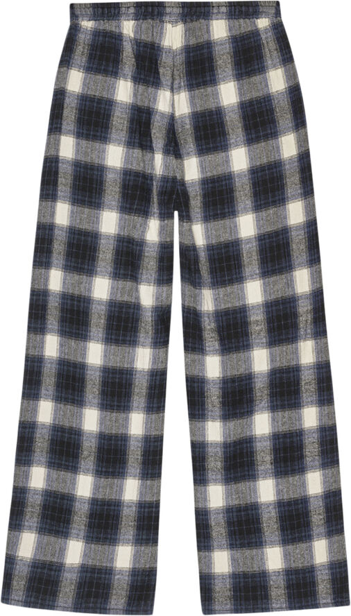 Moshi Moshi Mind slow pants check Blue check