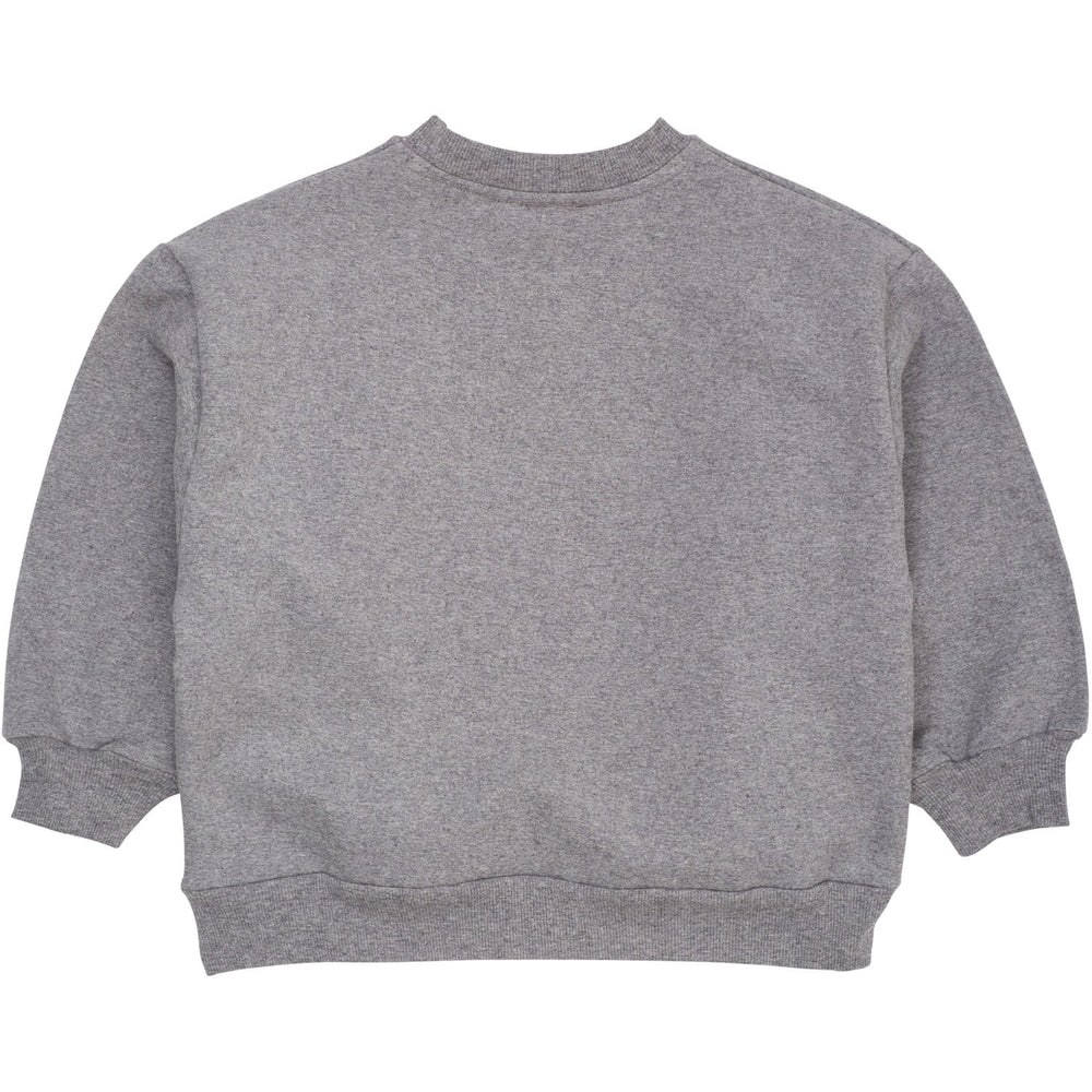 Køb COPENHAGEN COLORS Dk Grey Mel Classic Sweatshirt W. Logo Embroidery