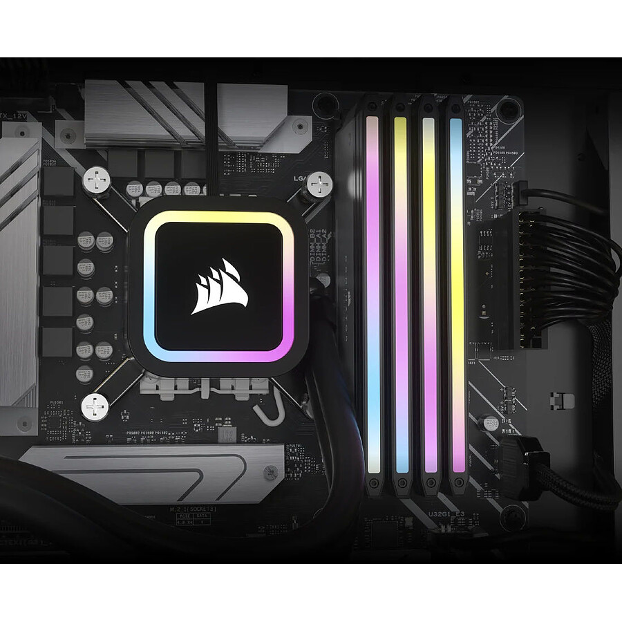 Corsair Dominator Titanium RGB DDR5 - Kit d'éclairage Gris