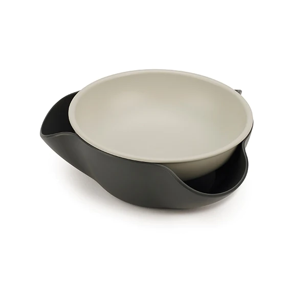 Bol à collation Double dish avec base de collecte des déchets Joseph J