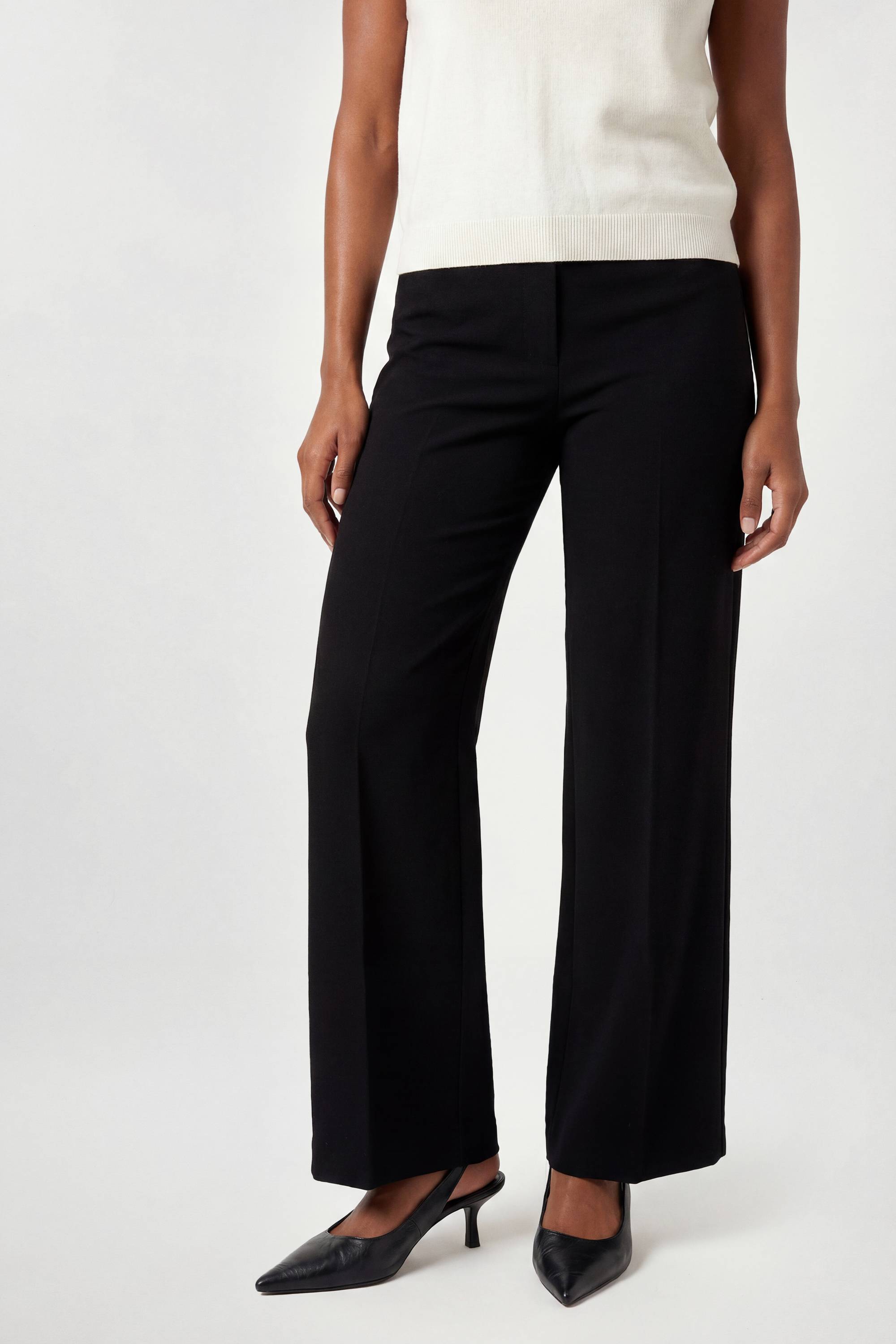 KarenMillen Pantalon Large Tailleur En Tissu Stretch Compact