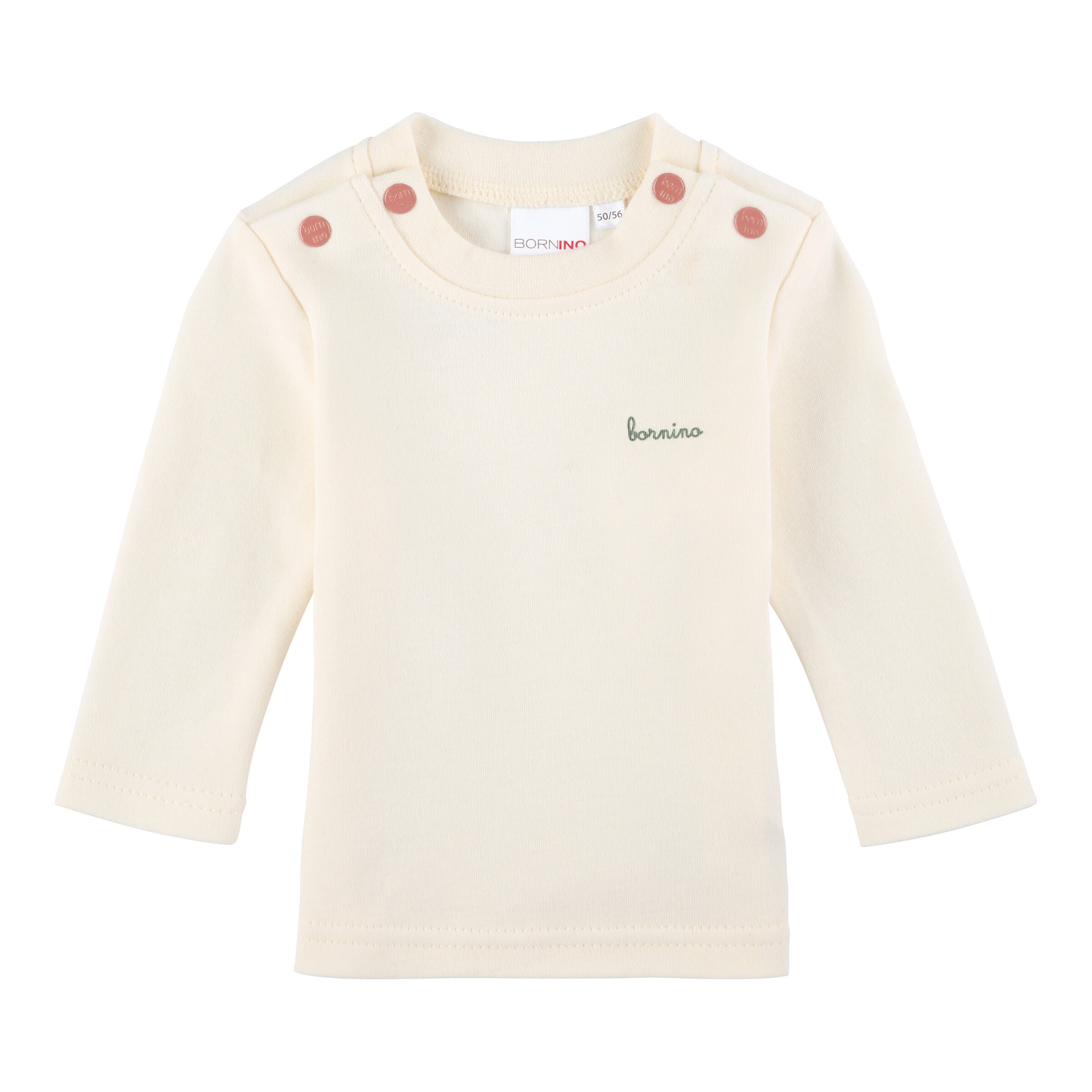 Bornino - Tiny Friends 2-tlg. Set Strampler-Kleid mit Shirt langarm altrosa/natur