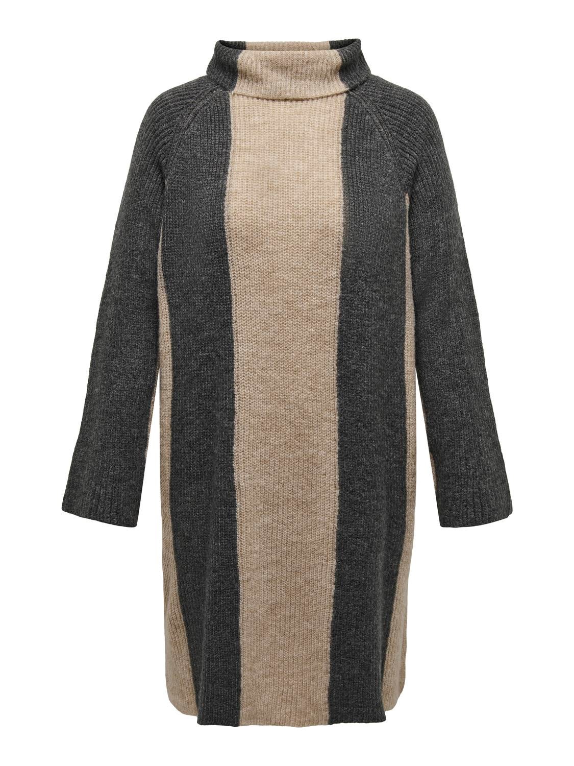 CARJANE Kurzes Kleid Dark Grey Melange