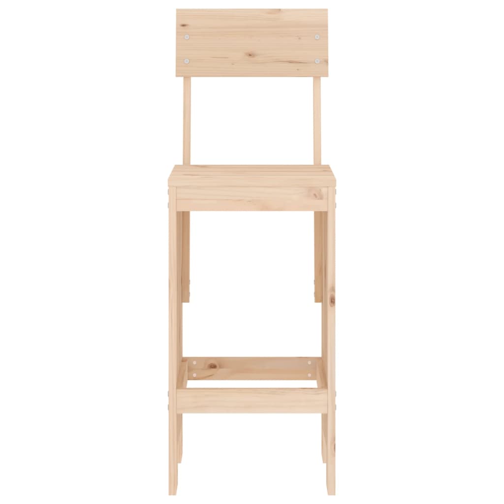 Tabourets de bar 2 pcs 40x48,5x115,5 cm bois massif de pin