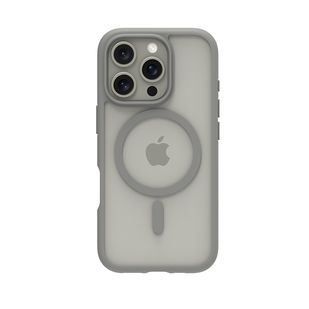 iPhone 16 Pro MagSafe Gummi Schutzhülle Grenen Biologisch Abbaubar (GN61TI006373) - Titanium
