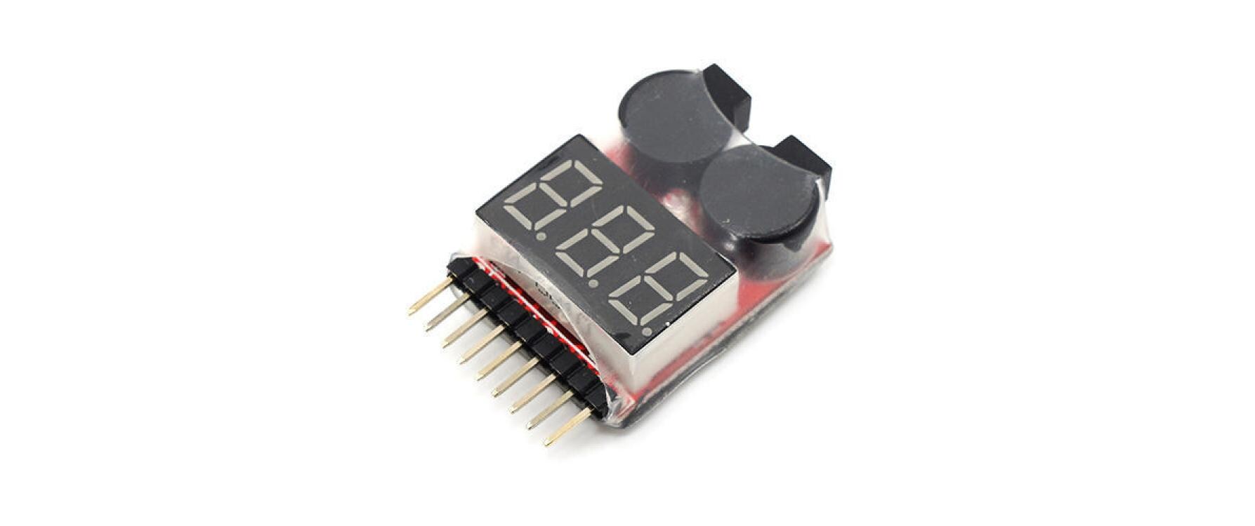 Akkutester LiPo 1-8SFür 1S bis 8S LiPo/LiIon/LiMn/LiFe-Akkus