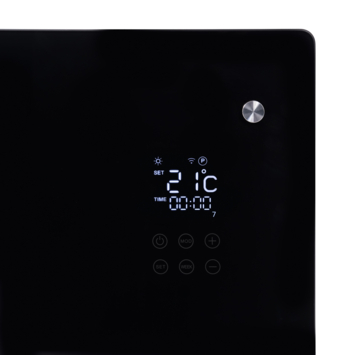 Eurom Alutherm Verre 1000 Watt Zwart met Wifi