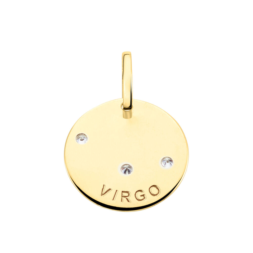 Pendentif Or Jaune Astraea Oxyde De Zirconium