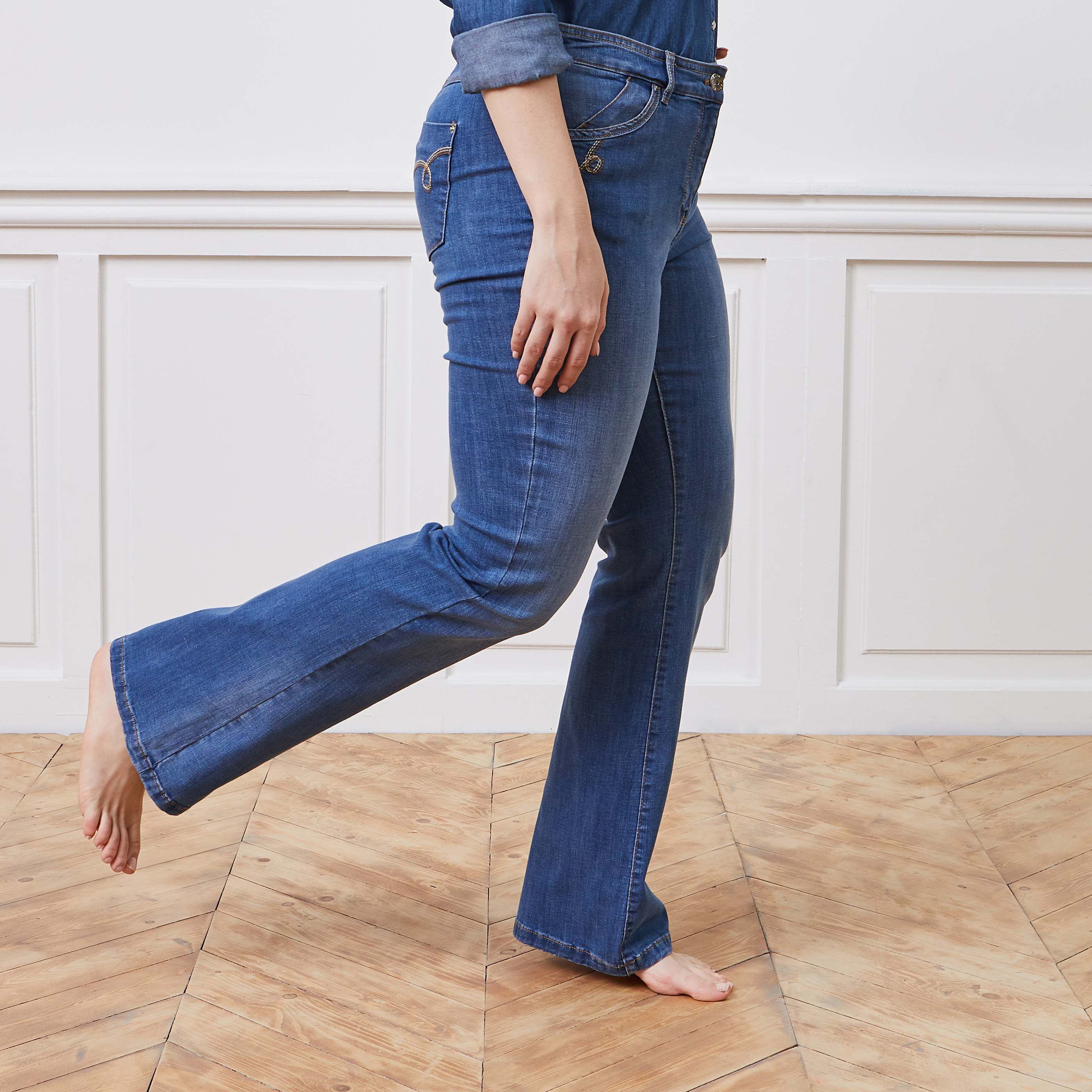 Jean bootcut BALI femme - STONE