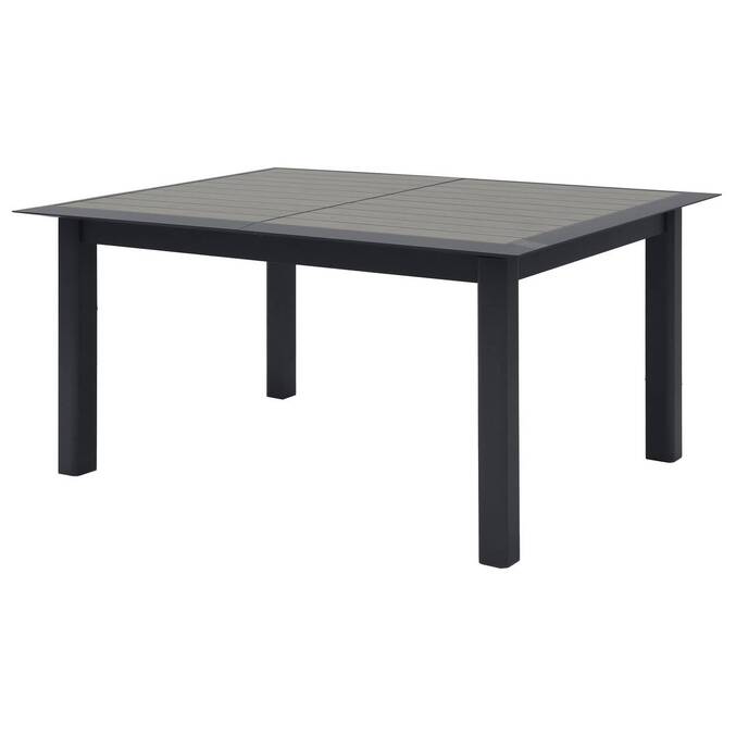 Table de jardin extensible ALLURE Effet bois muscade & Graphite