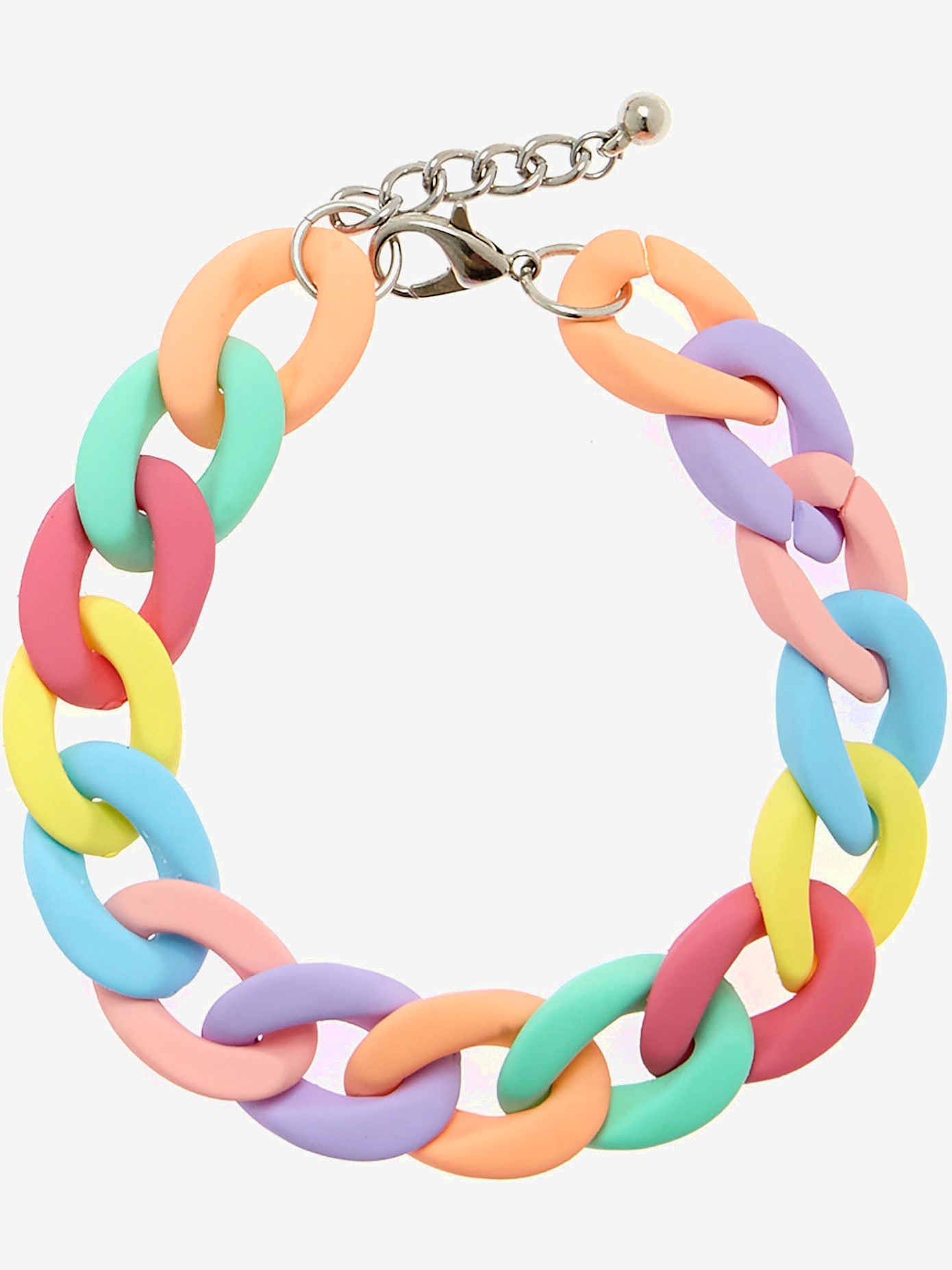 Bracelet à maillons bracelet style gourmette coloré