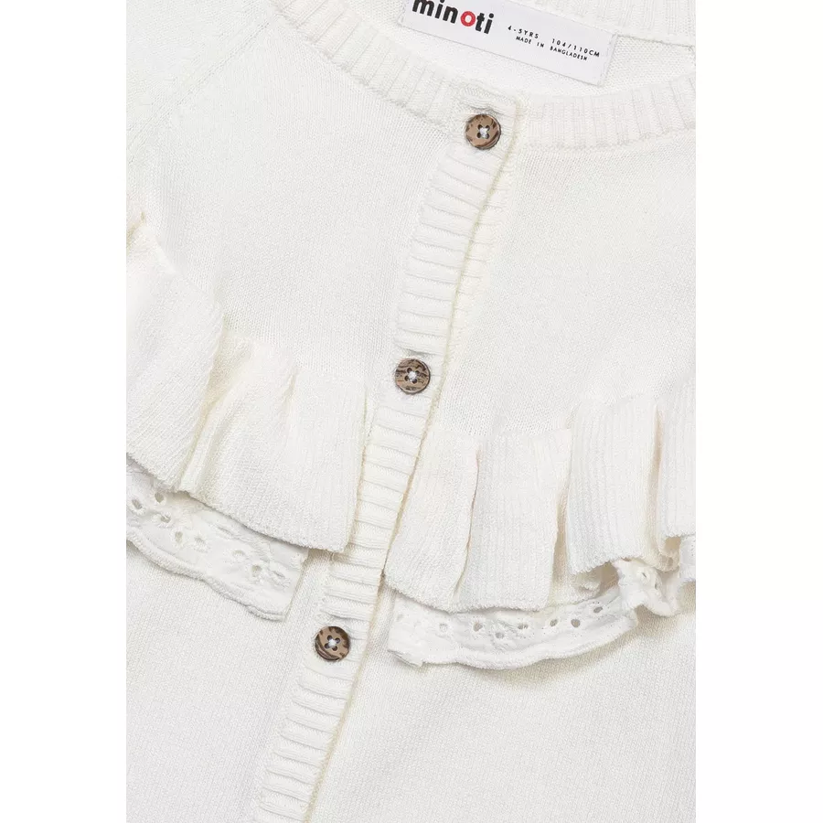 MINOTI Strickjacke Cremeweiß