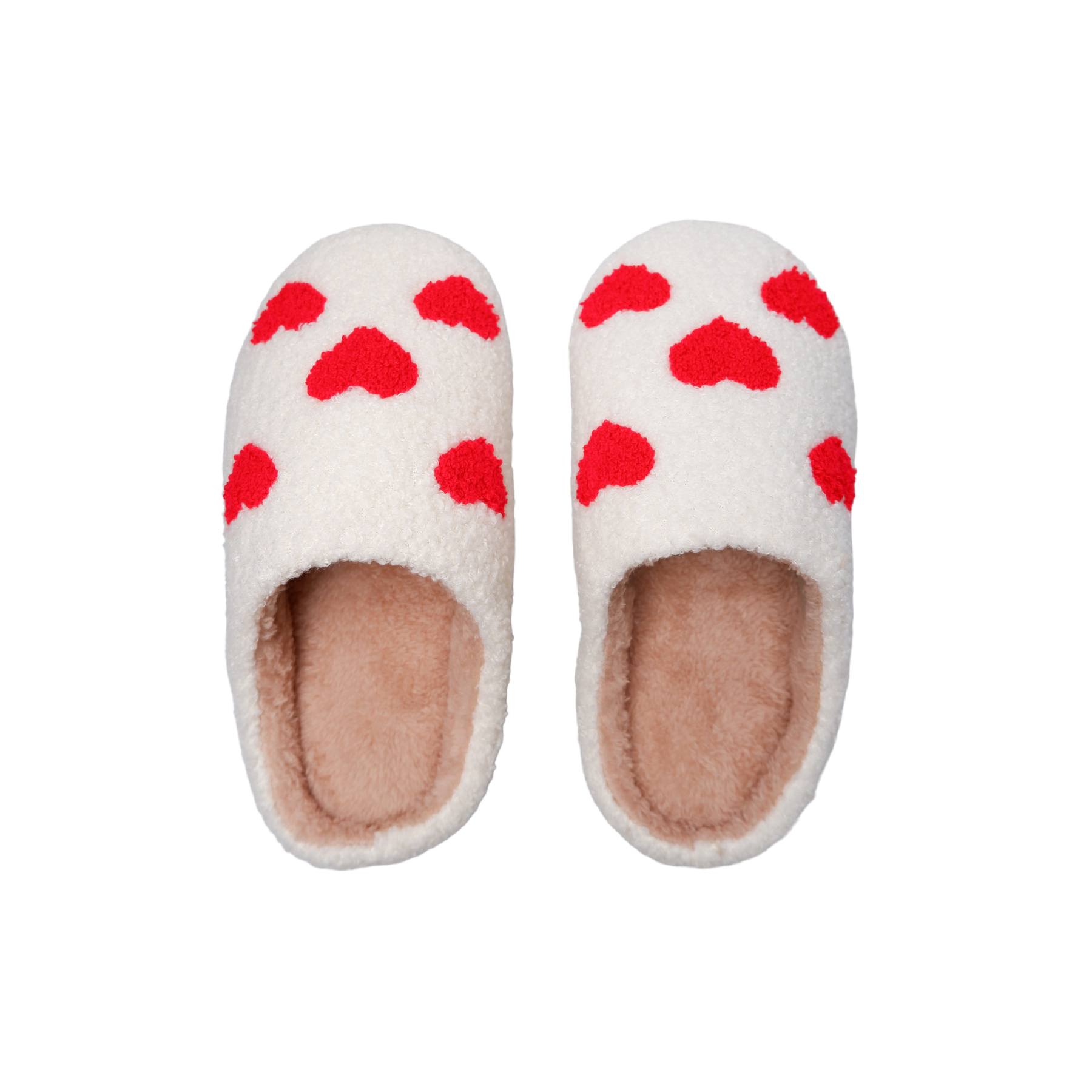 Black Colour  Love slippers - Off White