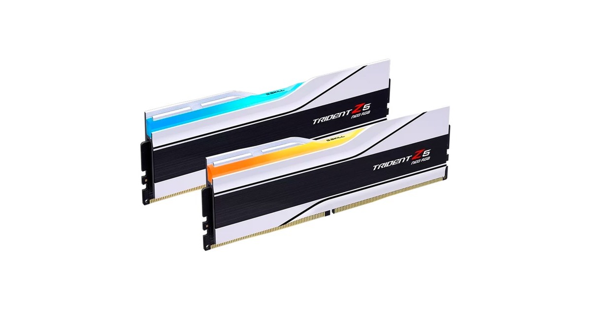 G.Skill32 GB DDR5-6000 Kit werkgeheugen  (Wit, F5-6000J2836G16GX2-TZ5NRW, Trident Z5 NEO RGB, XMP, EXPO)