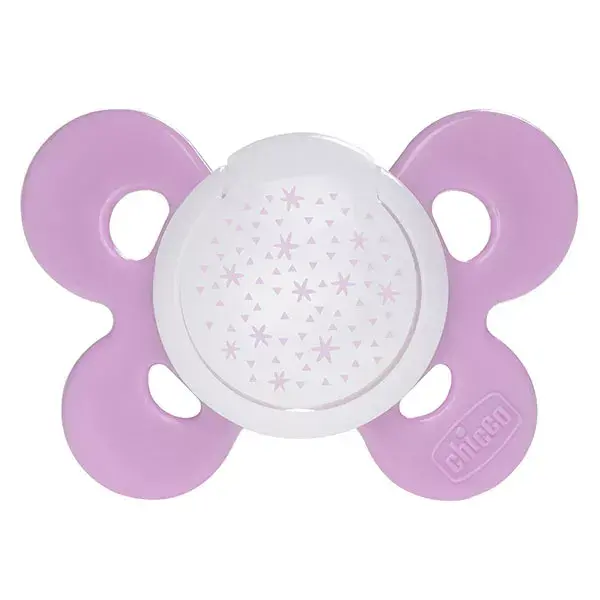 Chupeta de silicone Chicco Physio Comfort +16 meses rosa + caixa esterilizadora