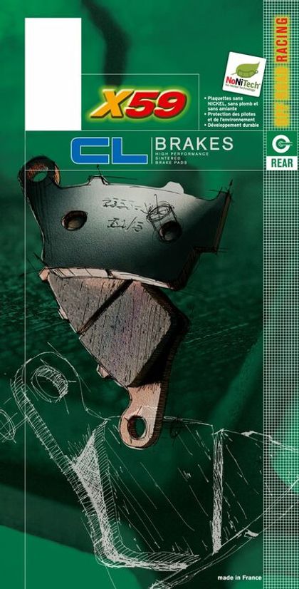 Plaquettes de freins CL Brakes Off-Road métal fritté - 2249X59