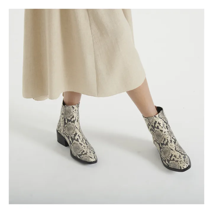 Pete Sorensen Boots Diane Python | Blanc